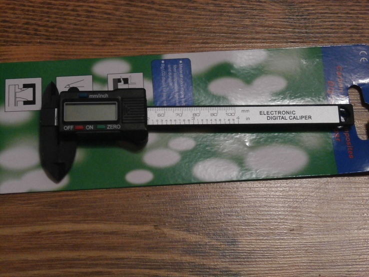 Штангенциркуль электронный 0-100 мм LCD Микрометр Carbon, фото №3