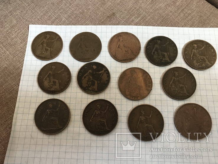 One penny погодовка 13 монет, фото №8