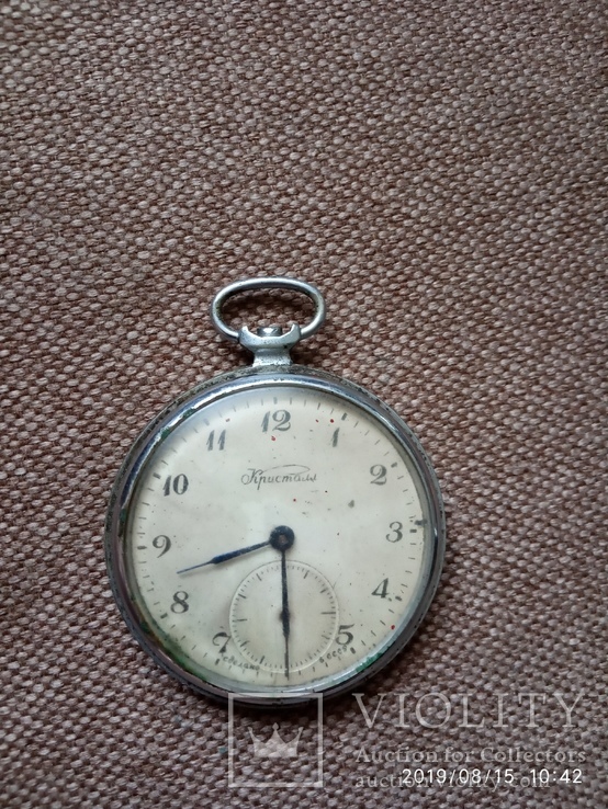 Карманные часы Кристалл на восстановление, фото №3