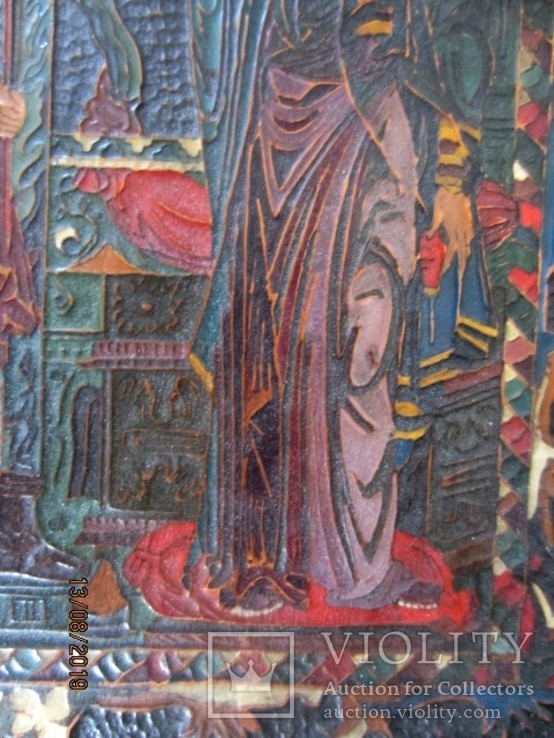 Икона Благовещение, медное литье, эмали 25 x 18 см, фото №7
