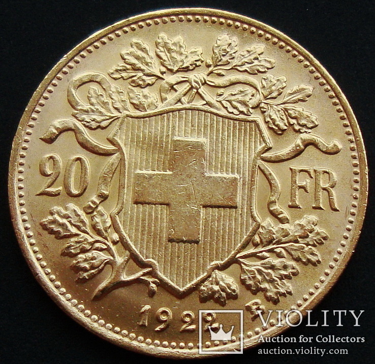 Швейцария. 20 франков 1922, фото №4