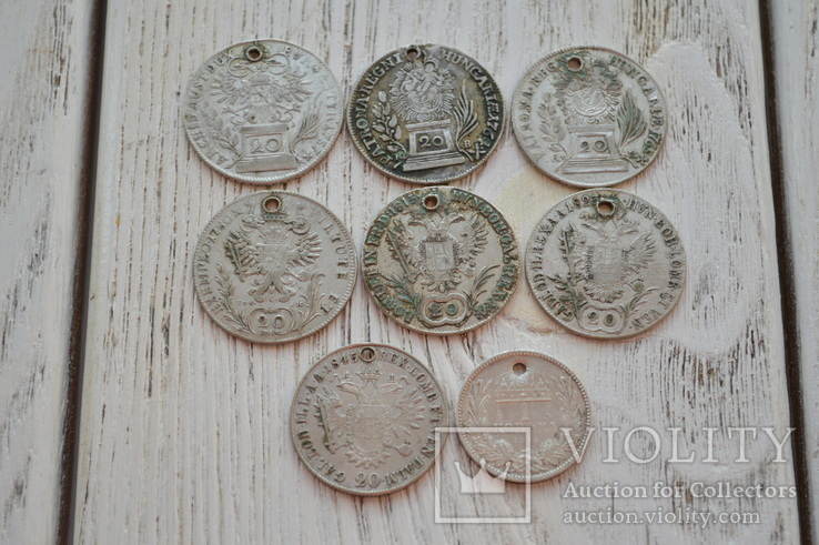 8 монет 20 крейцеров от 1757г и др., фото №9