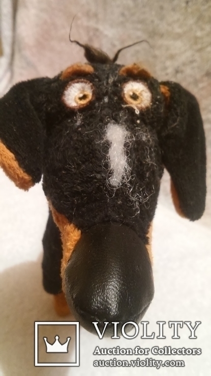  мягкая игрушка: собака такса времен ссср длинна без хвоста 32 см, фото №6
