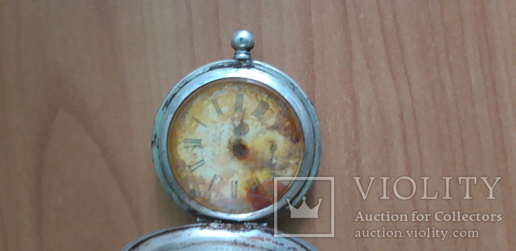 Cеребряные ( 875 проба ) карманные часыLes fils de R. Picard 1837 г., фото №4