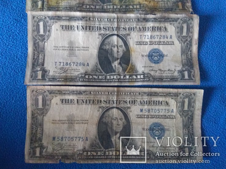 1 доллар США 1935 А. 4 шт., фото №6