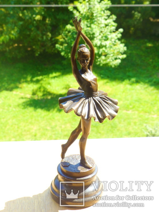  статуэтка скульптура бронза балерина - 32,5 см, фото №2