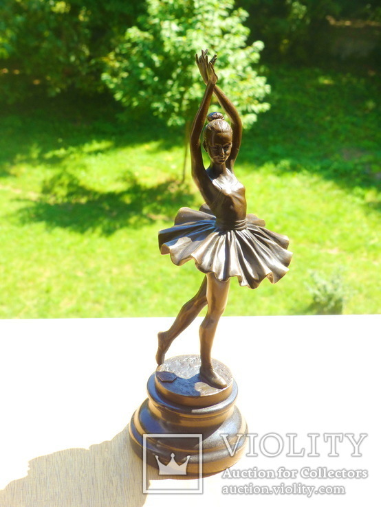  статуэтка скульптура бронза балерина - 32,5 см, фото №3