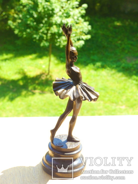  статуэтка скульптура бронза балерина - 32,5 см, фото №4