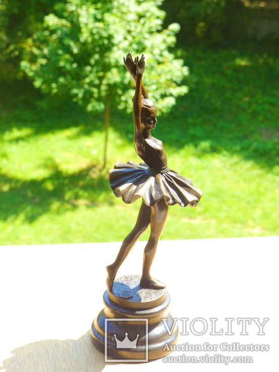  статуэтка скульптура бронза балерина - 32,5 см, фото №5