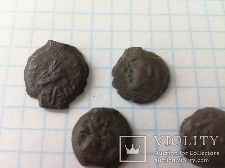 Античные монеты, оболы пантикапей, фото №8