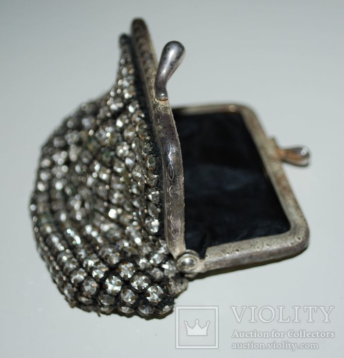 Старинный миниатюрный кошелек, инкрустирован 422 вставки -, photo number 9
