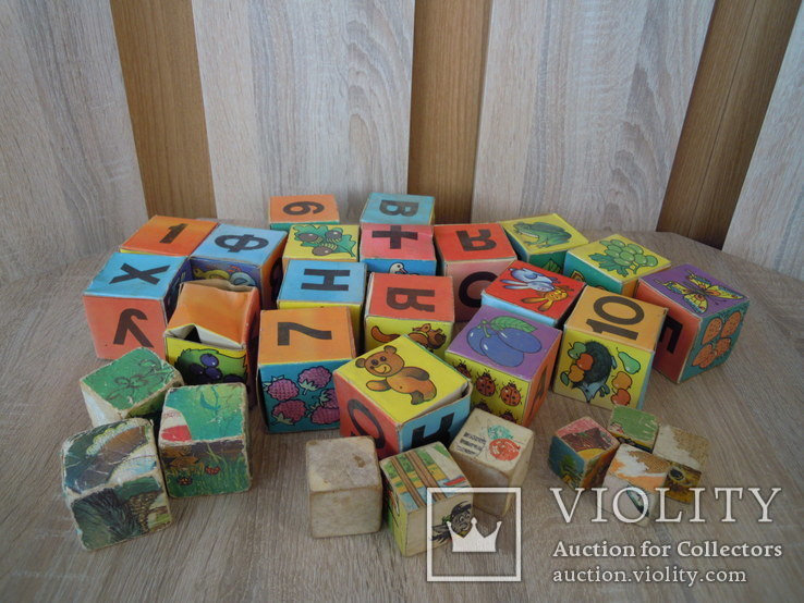 Кубики з різних наборів. ссср, фото №2