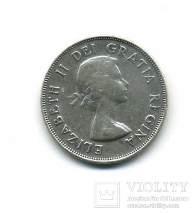 50 центов 1953 Канада серебро, фото №3