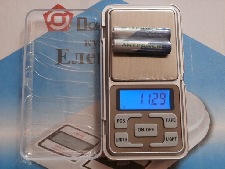 Ювелирные карманные весы Pocket Scale MH-500 0,01-500г + Батерейки, photo number 2