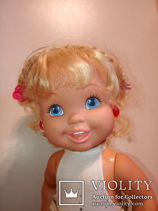 Винтажная кукла ребёнок на роликах , 1991. (на батар.), фото №4