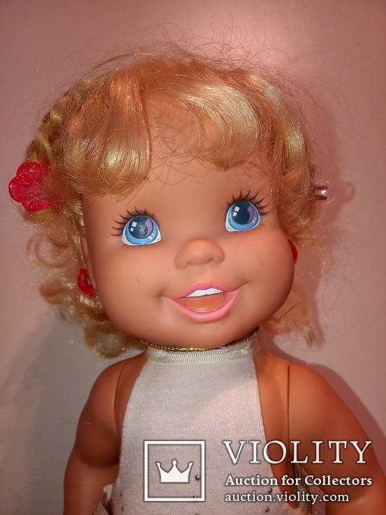 Винтажная кукла ребёнок на роликах , 1991. (на батар.), фото №8