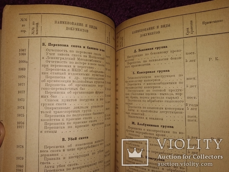 1937 перечень дел и документов Наркомпищепром СССР . Общепит тираж 400 экз, фото №7