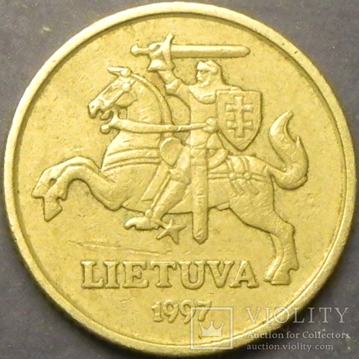 10 центів Литва 1997, фото №3