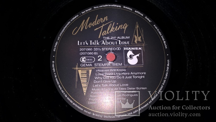 Modern Talking (1-6 Albums) 1985-87. Vinyl. (12). Пластинки. Hansa. Germany. Все альбомы, фото №10