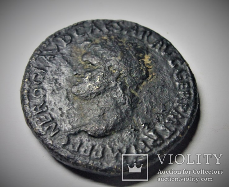 Римская монета Нерон сестерций