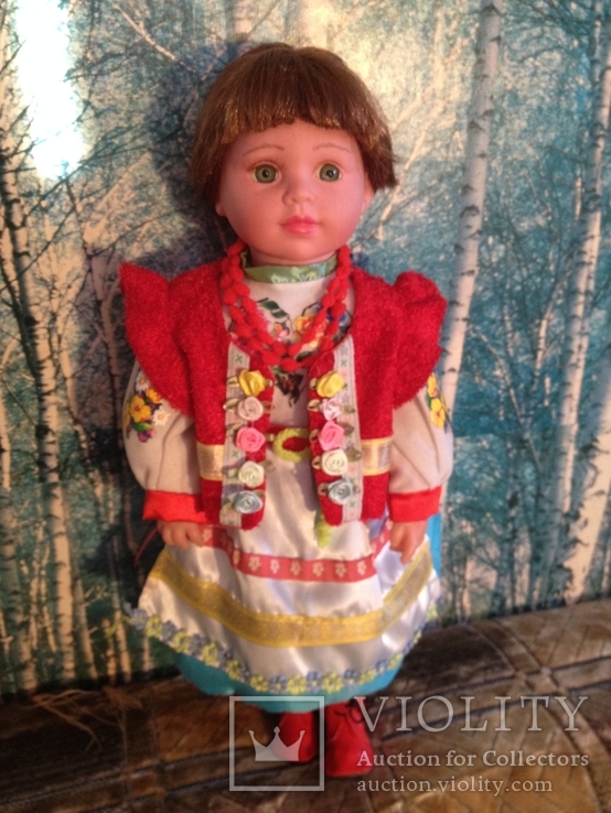 Кукла Украинка интерактивная, мягконабивная