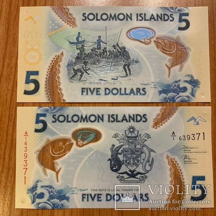 Solomon Islands Соломоновы Острова Соломоны - 5 Dollars 2019 UNC Polymer JavirNV