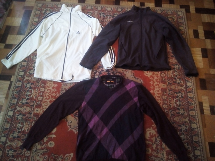 Спортивные кофты и лёгкий свитер для работы б/у, фото №2