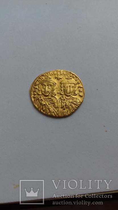 Золотой солид Константина V и Льва IV 4.4, фото №3