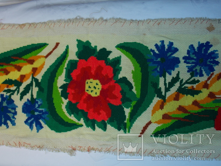 Радянська вишивка хрестиком квіти, фото №6