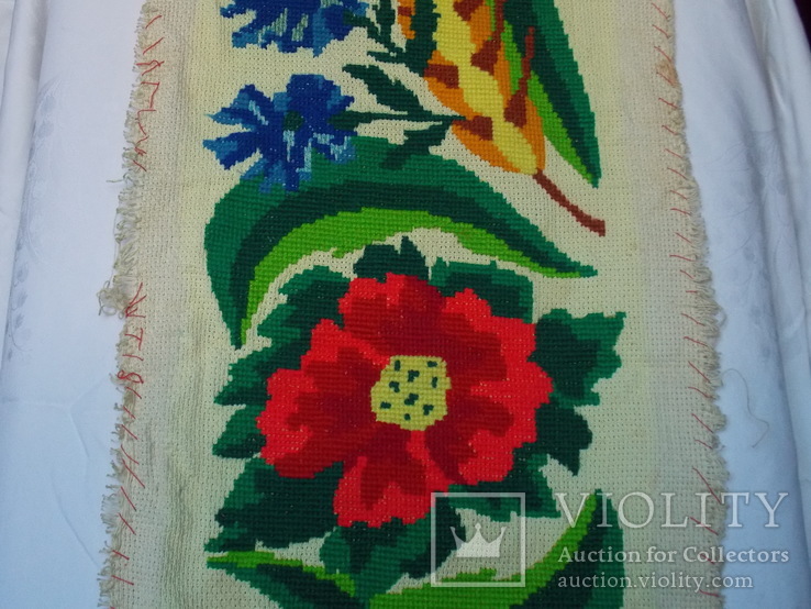Радянська вишивка хрестиком квіти, фото №8