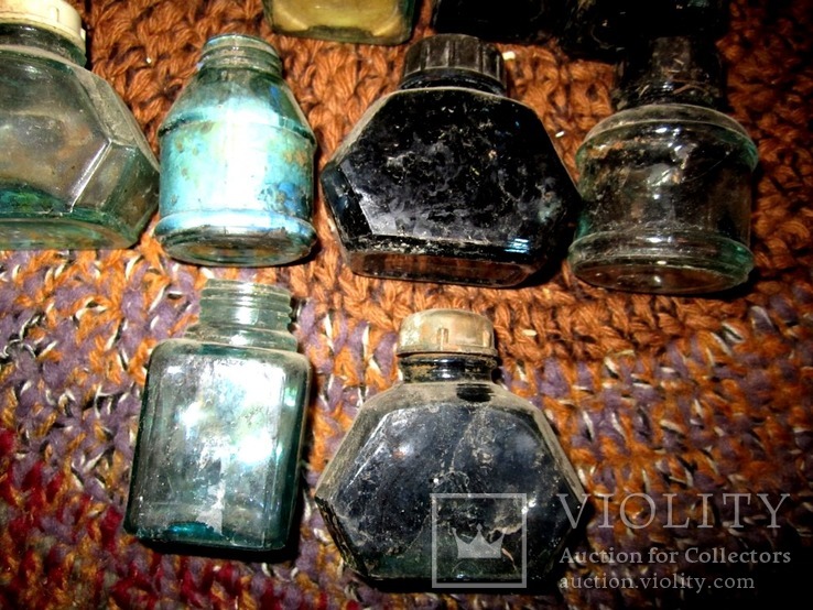 Бутылочки из под чернил 50-70 годов., фото №4