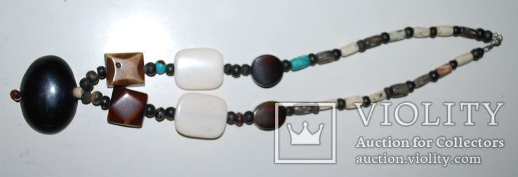 Ожерелье из Индии, кость и др - 55 см., фото №4