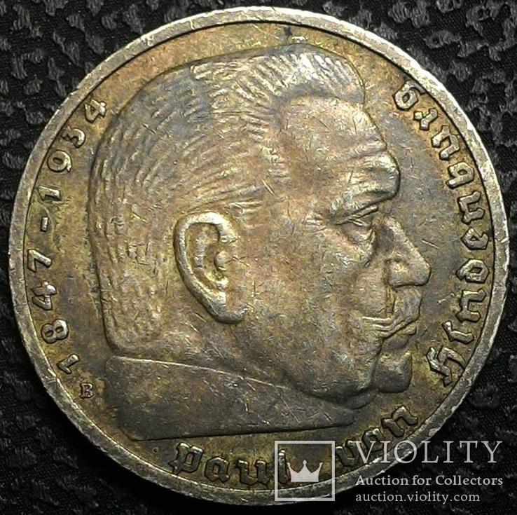 Германия 5 марок 1939 В, год, фото №3