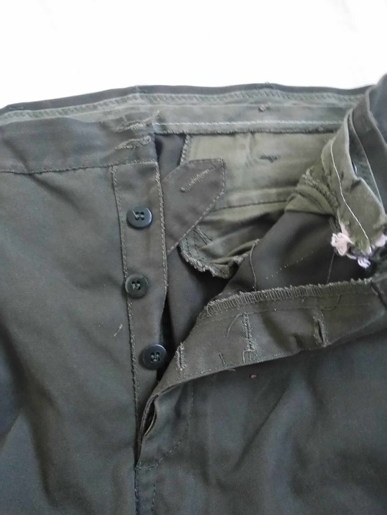 Тактические штаны милитари. Однотонные брюки Олива р.46 армии Италии, фото №10