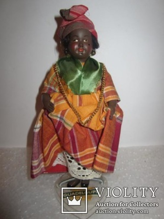 Старинная кукла целлулоид Гваделупа Франция, фото №2