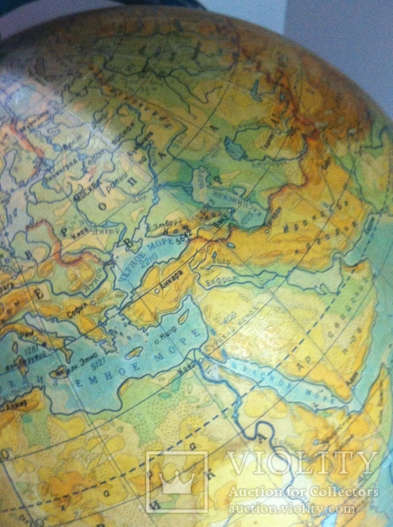 Глобус СССР географический, фото №9