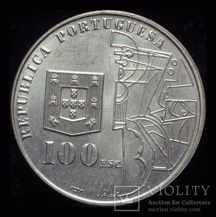 Португалия 100 эшкудо 1987 Unc  Кардозо