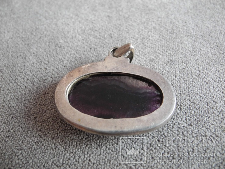 Кулон с камнем ( серебро 925 пр, вес 17,8 гр), фото №9