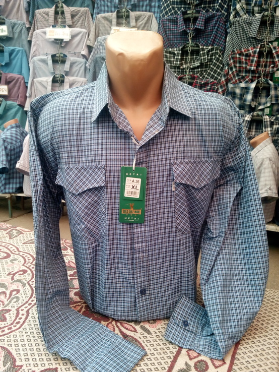 Рубашка мужская длинный рукав ( раз от 46 -- по 64), фото №2