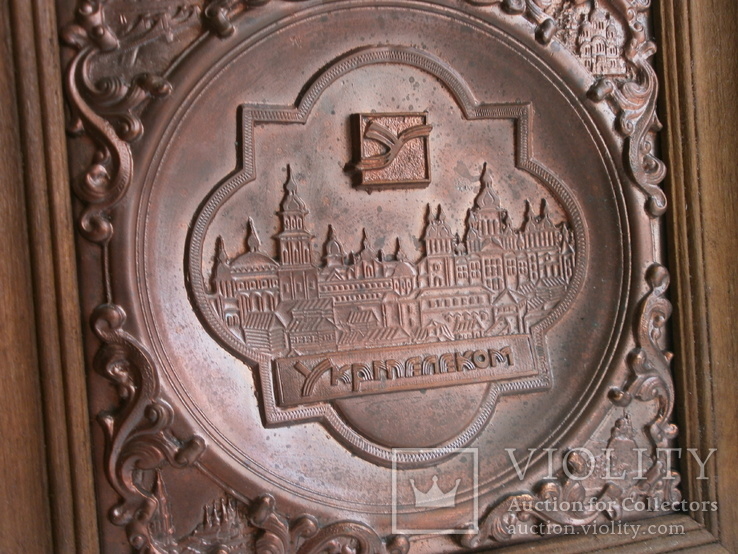 Декоративная рамочка с картиной на меди Укртелеком, Киев, фото №3