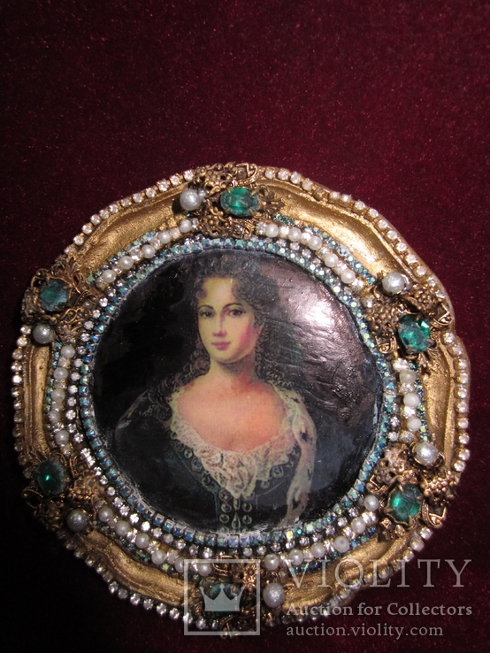 Портретная миниатюра Королева Пруссии София Луиза Мекленбург-Шверинская (1685-1735)