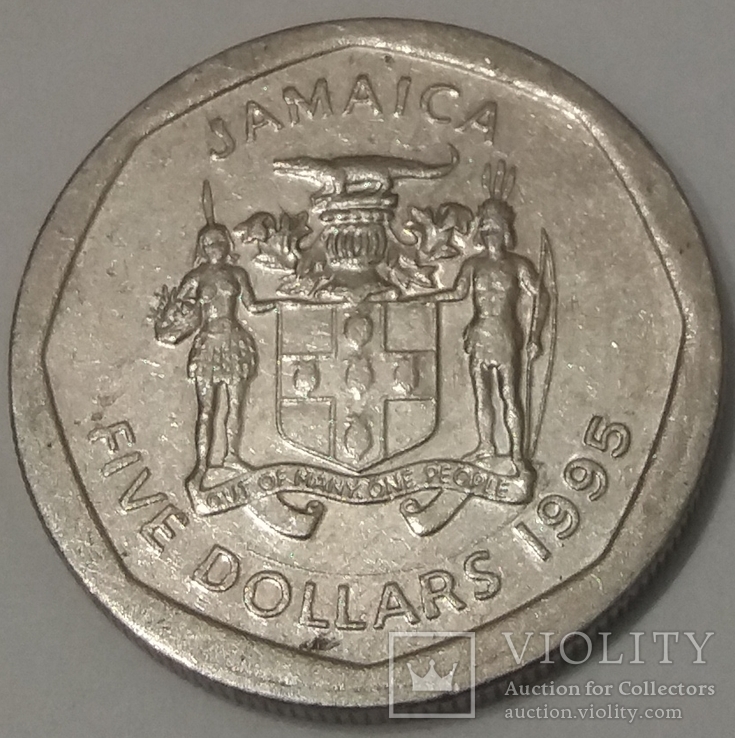 Ямайка 5 доларів, 1995