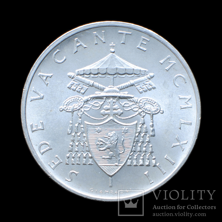 500 Лир 1963 Вакантный Престол, Ватикан