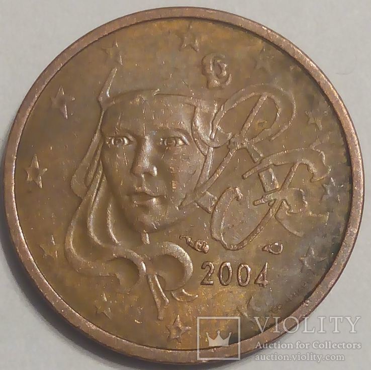 Франция 2 евроцента 2004, фото №2