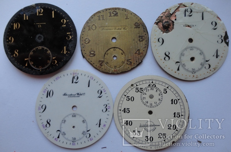 Omega A. Bruderer , Doxa и другие циферблаты к карманным часам