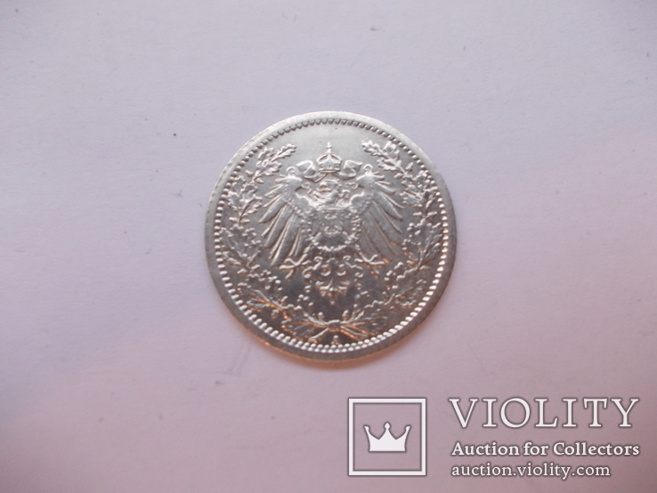 Германия 1/2 марки 1917 года. А, фото №5