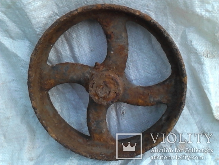 Старинное колесо - 0.28 м   7.5 кг, фото №4