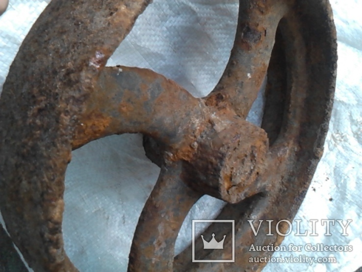 Старинное колесо - 0.28 м   7.5 кг, фото №6