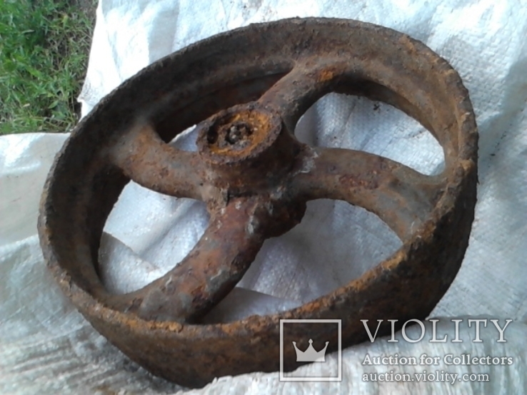 Старинное колесо - 0.28 м   7.5 кг, фото №2