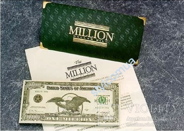 1000000 $ миллион долларов США USA банкнота купюра мільйон доларів, фото №3